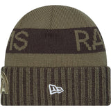 NFL Los Angeles Rams New Era 2025 Salute to Service Knit Hat - Green