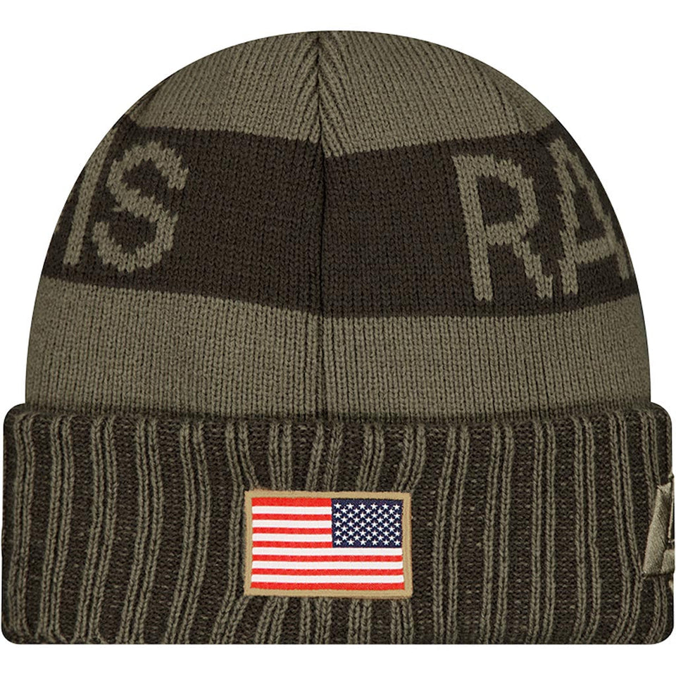 NFL Los Angeles Rams New Era 2025 Salute to Service Knit Hat - Green