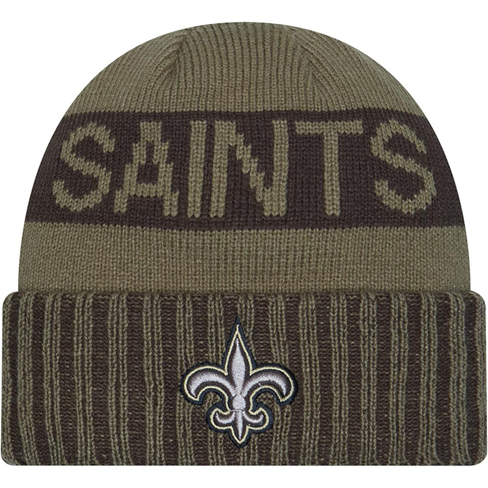 NFL New Orleans Saints New Era 2025 Salute to Service Knit Hat - Green