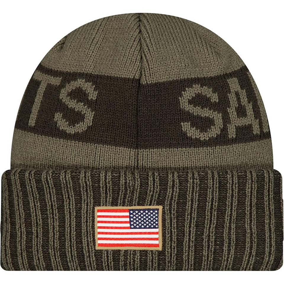 NFL New Orleans Saints New Era 2025 Salute to Service Knit Hat - Green