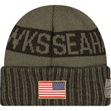 NFL Seattle Seahawks New Era 2025 Salute to Service Knit Hat - Green