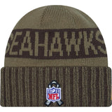NFL Seattle Seahawks New Era 2025 Salute to Service Knit Hat - Green