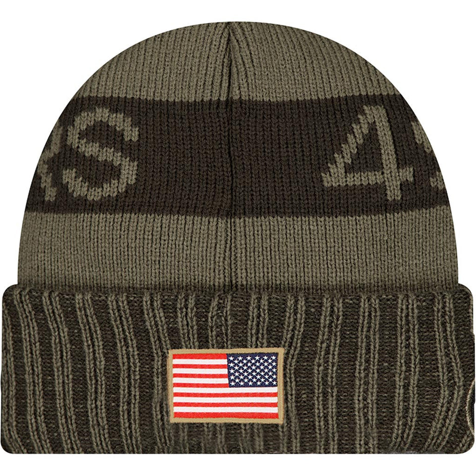 NFL San Francisco 49ers New Era 2025 Salute to Service Knit Hat - Green