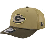NFL Green Bay Packers New Era 2025 Salute to Service 9SEVENTY Stretch-Snapback Hat - Green