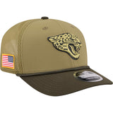 NFL Jacksonville Jaguars New Era 2025 Salute to Service 9SEVENTY Stretch-Snapback Hat - Green