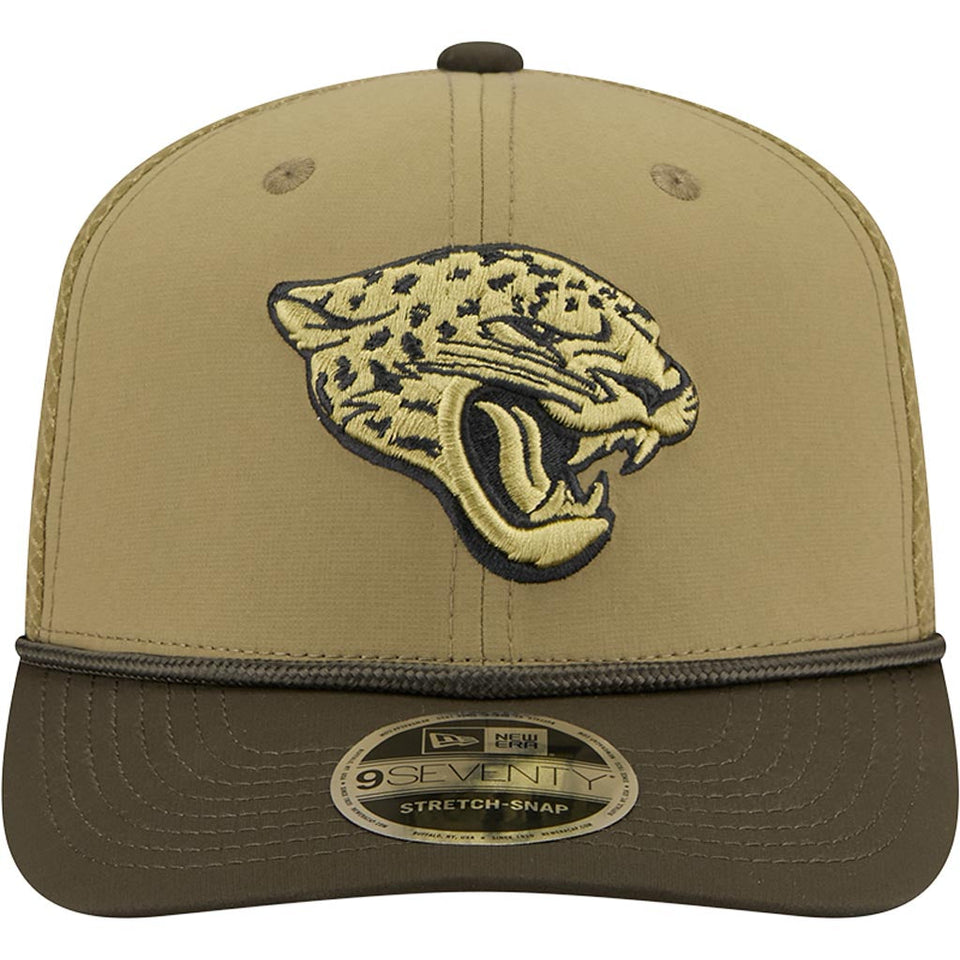NFL Jacksonville Jaguars New Era 2025 Salute to Service 9SEVENTY Stretch-Snapback Hat - Green