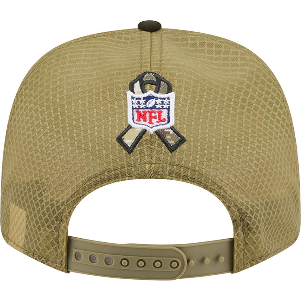 NFL Jacksonville Jaguars New Era 2025 Salute to Service 9SEVENTY Stretch-Snapback Hat - Green