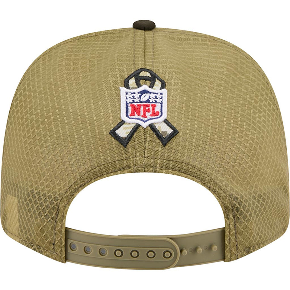 NFL Houston Texans New Era 2025 Salute to Service 9SEVENTY Stretch-Snapback Hat - Green