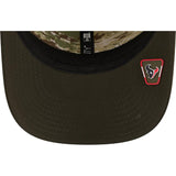 NFL Houston Texans New Era 2025 Salute to Service 9SEVENTY Stretch-Snapback Hat - Green