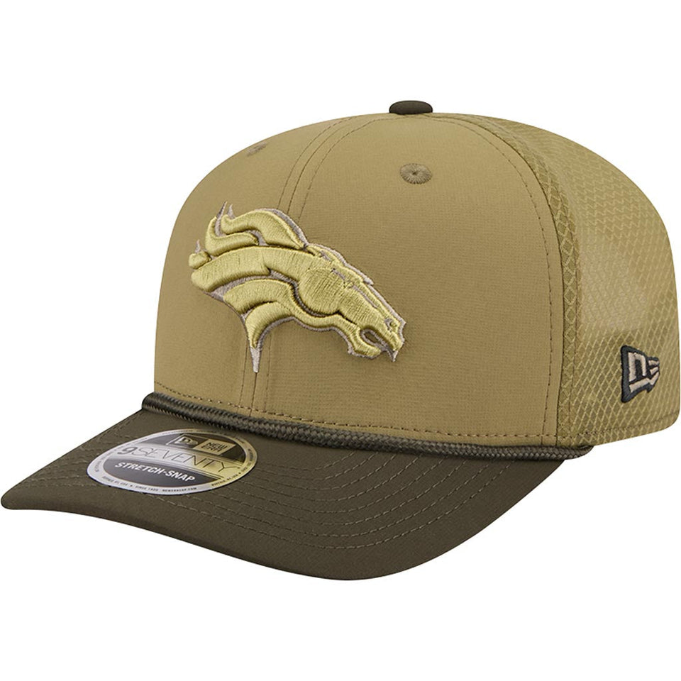 NFL Denver Broncos New Era 2025 Salute to Service 9SEVENTY Stretch-Snapback Hat - Green