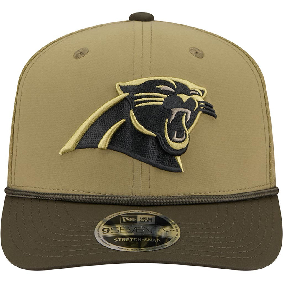 NFL Carolina Panthers New Era 2025 Salute to Service 9SEVENTY Stretch-Snapback Hat - Green