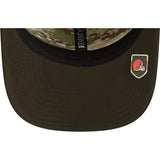 NFL Cleveland Browns New Era 2025 Salute to Service 9SEVENTY Stretch-Snapback Hat - Green
