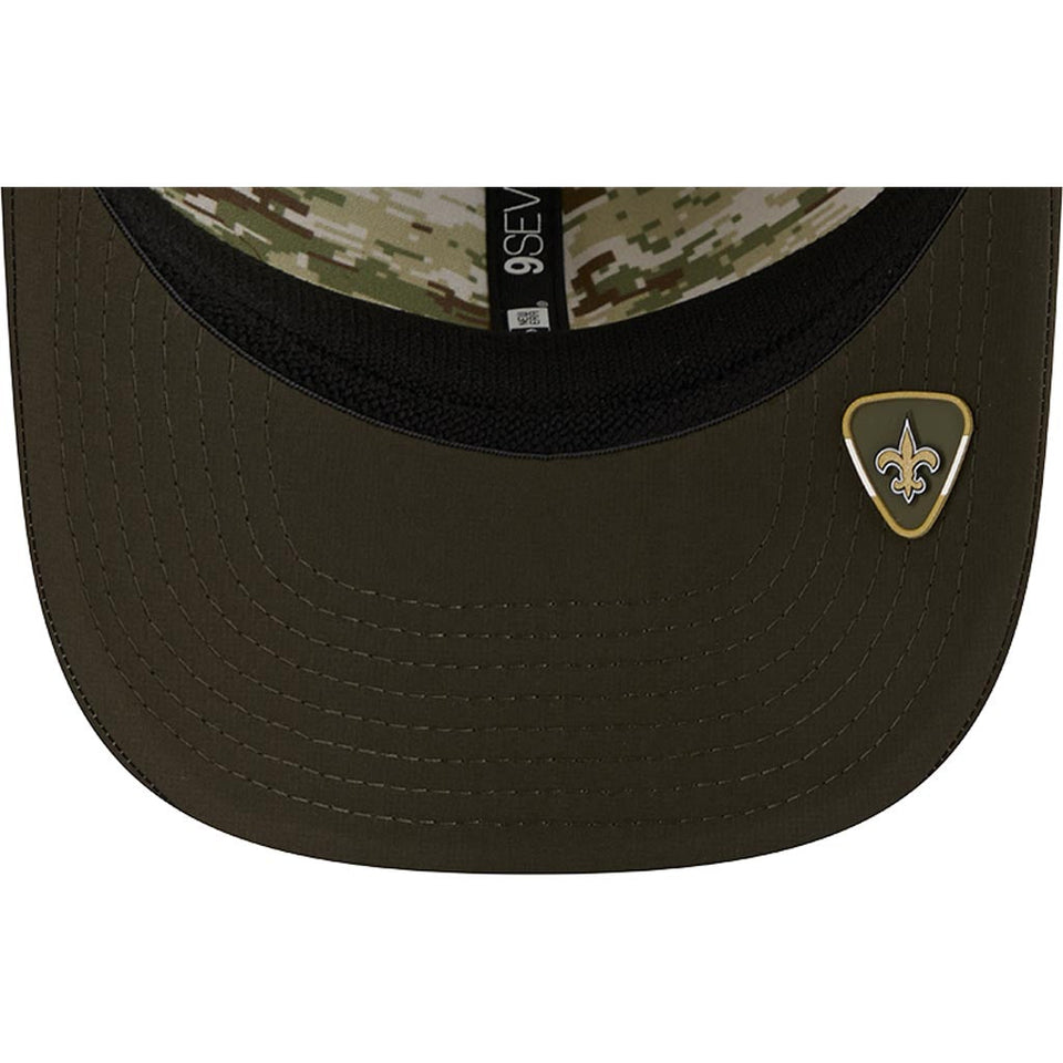 NFL New Orleans Saints New Era 2025 Salute to Service 9SEVENTY Stretch-Snapback Hat - Green