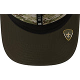 NFL New Orleans Saints New Era 2025 Salute to Service 9SEVENTY Stretch-Snapback Hat - Green