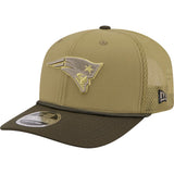 NFL New England Patriots New Era 2025 Salute to Service 9SEVENTY Stretch-Snapback Hat - Green