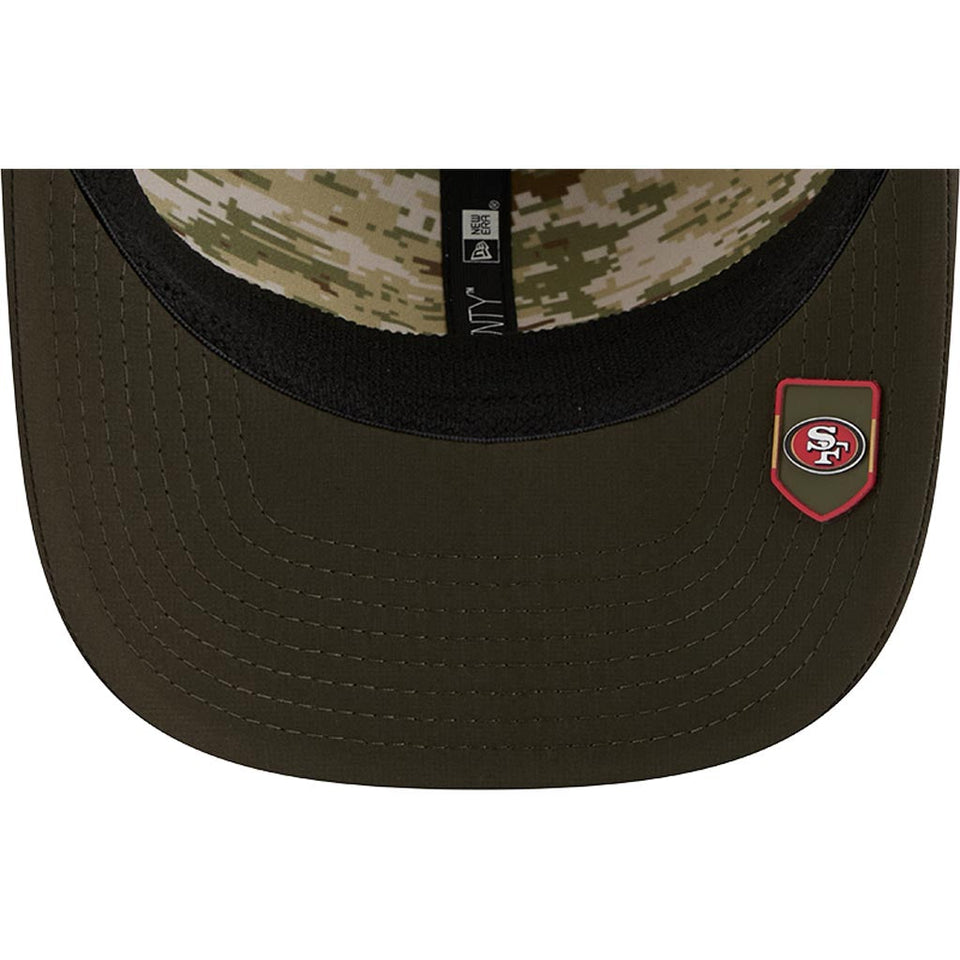 NFL San Francisco 49ers New Era 2025 Salute to Service 9SEVENTY Stretch-Snapback Hat - Green