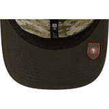 NFL San Francisco 49ers New Era 2025 Salute to Service 9SEVENTY Stretch-Snapback Hat - Green