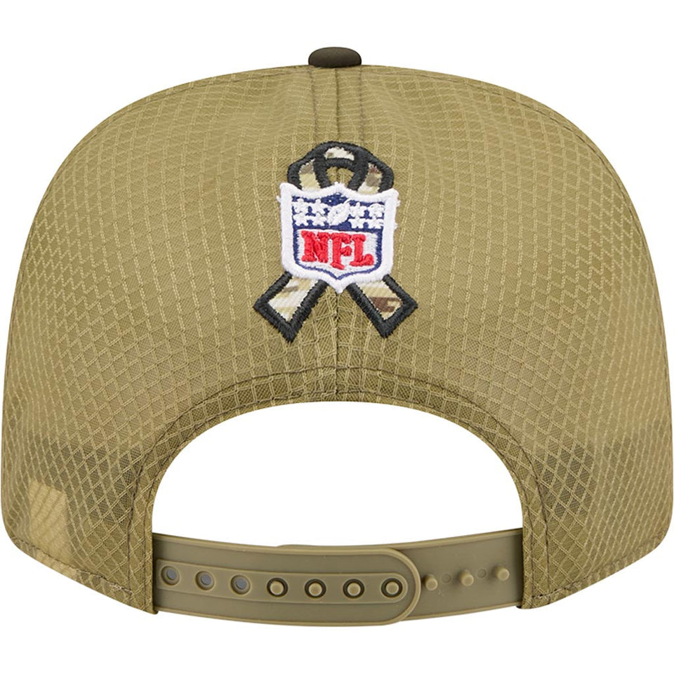 NFL New Era 2025 Salute to Service 9SEVENTY Stretch-Snapback Hat - Green