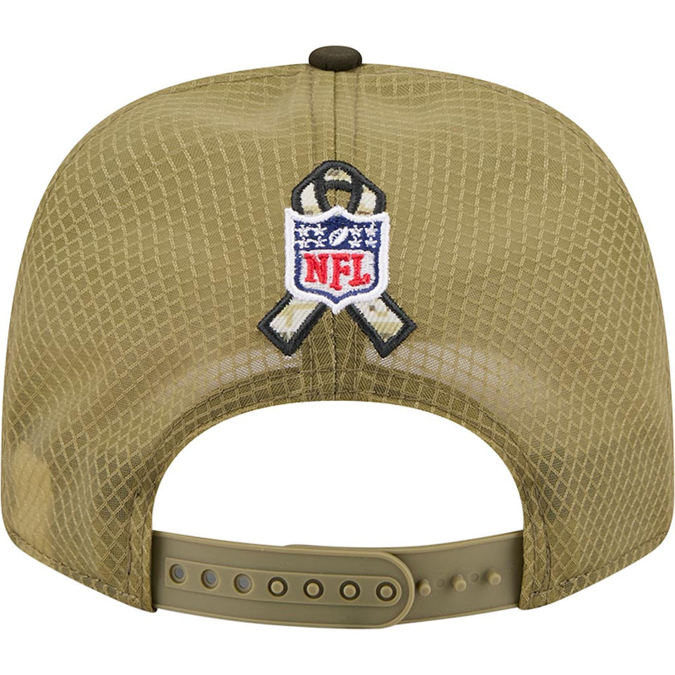 NFL Philadelphia Eagles New Era 2025 Salute to Service 9SEVENTY Stretch-Snapback Hat - Green