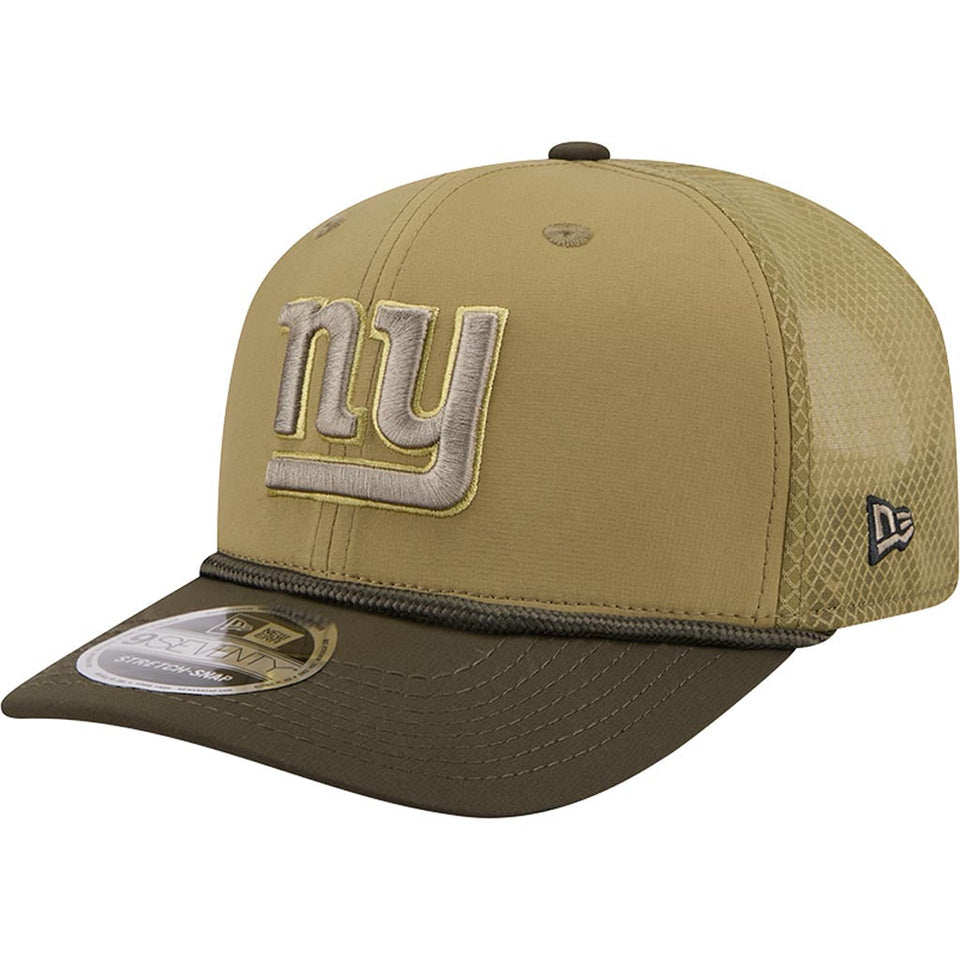 NFL New York Giants New Era 2025 Salute to Service 9SEVENTY Stretch-Snapback Hat - Green