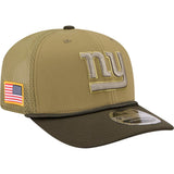 NFL New York Giants New Era 2025 Salute to Service 9SEVENTY Stretch-Snapback Hat - Green
