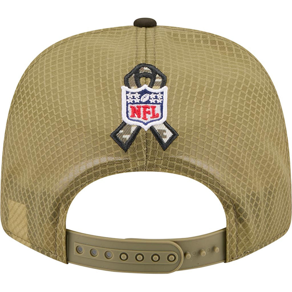 NFL New York Jets New Era 2025 Salute to Service 9SEVENTY Stretch-Snapback Hat - Green