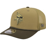 NFL Minnesota Vikings New Era 2025 Salute to Service 9SEVENTY Stretch-Snapback Hat - Green