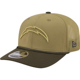 NFL Los Angeles Chargers New Era 2025 Salute to Service 9SEVENTY Stretch-Snapback Hat - Green