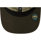 NFL Los Angeles Chargers New Era 2025 Salute to Service 9SEVENTY Stretch-Snapback Hat - Green