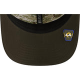 NFL Los Angeles Rams New Era 2025 Salute to Service 9SEVENTY Stretch-Snapback Hat - Green