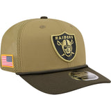 NFL Las Vegas Raiders New Era 2025 Salute to Service 9SEVENTY Stretch-Snapback Hat - Green