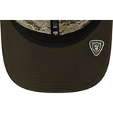 NFL Las Vegas Raiders New Era 2025 Salute to Service 9SEVENTY Stretch-Snapback Hat - Green