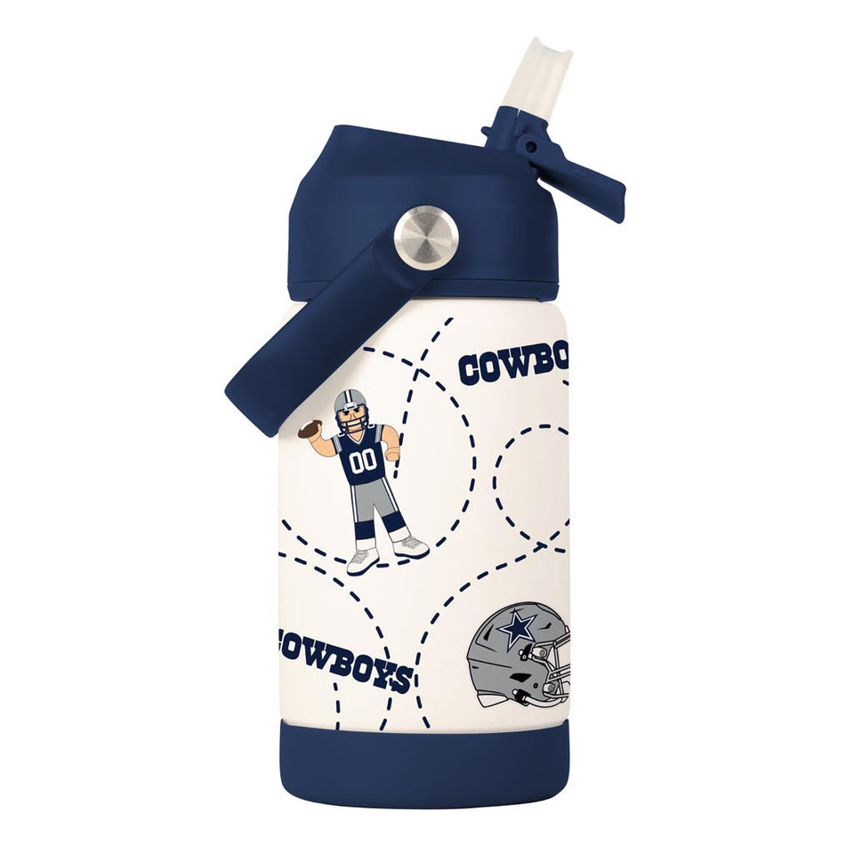 NFL Dallas Cowboys Kids Logo Brands 12oz Bottle