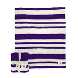 NFL Minnesota Vikings Logo Brands 50 x 60 Cable Knit Throw Blanket - Purple