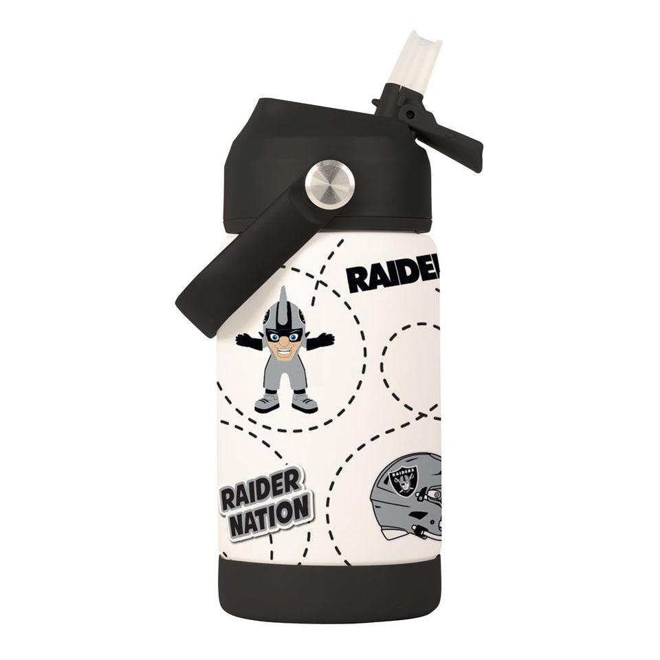NFL Las Vegas Raiders Kids Logo Brands 12oz Bottle
