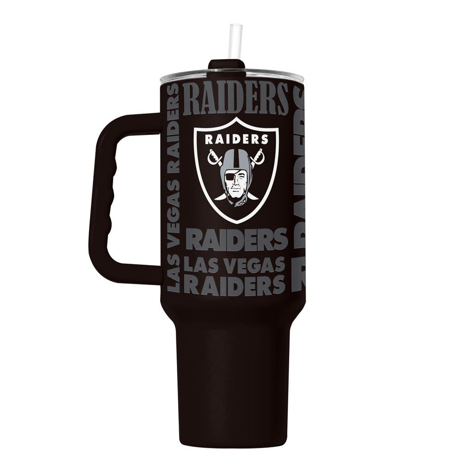 NFL Las Vegas Raiders Logo Brands 40oz Replay Tumbler - Black