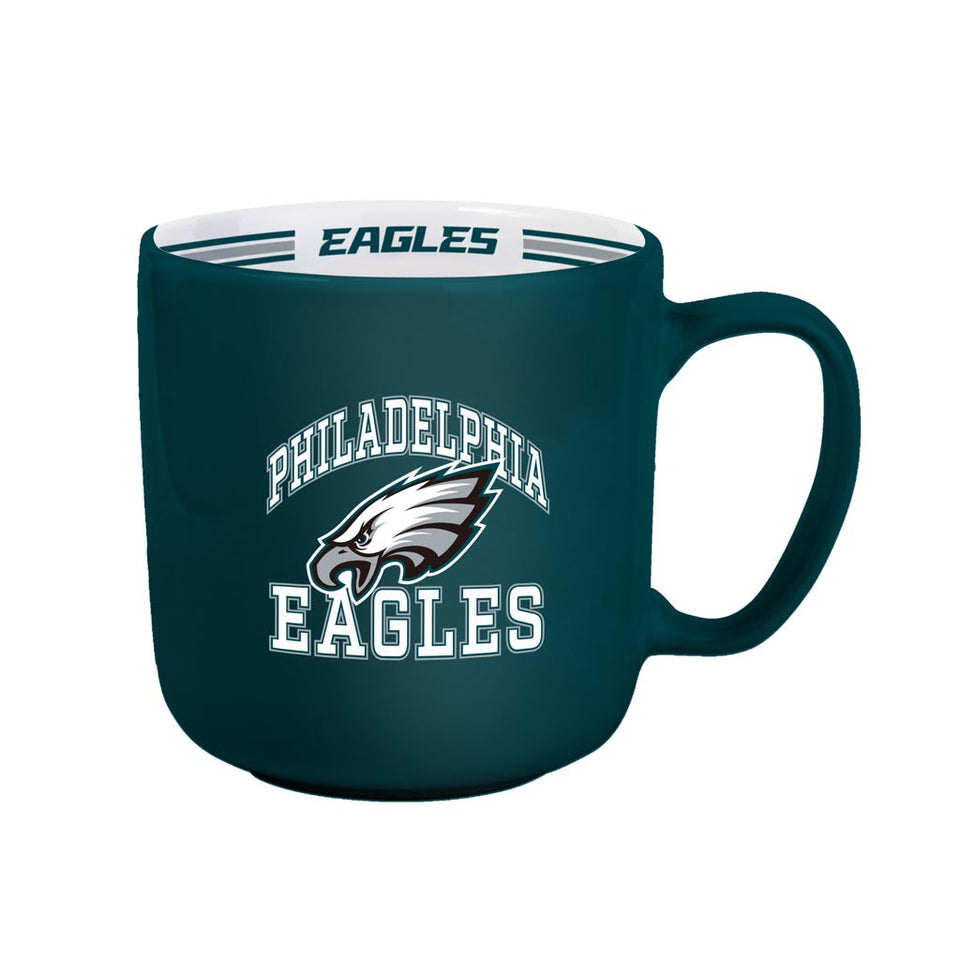NFL Philadelphia Eagles Logo Brands 15oz Stripe Mug - Green