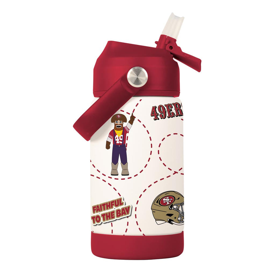NFL San Francisco 49ers Kids Logo Brands 12oz Bottle