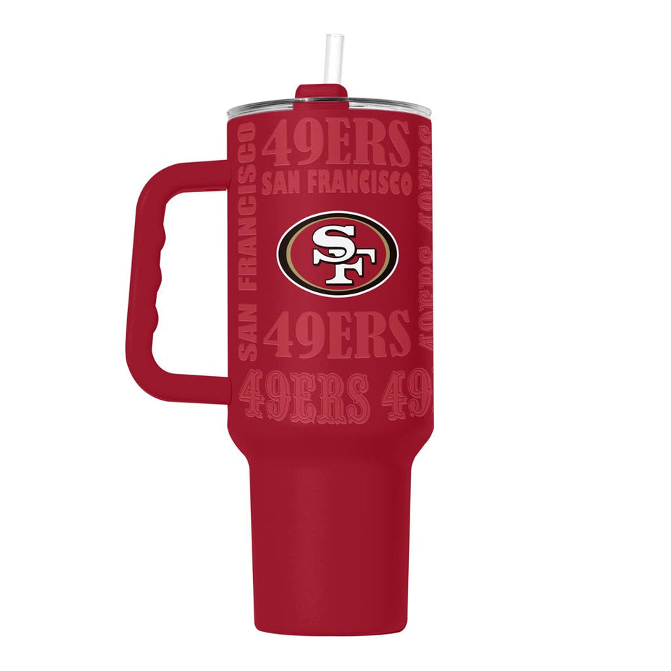 NFL San Francisco 49ers Logo Brands 40oz Replay Tumbler - Red