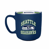 NFL Seattle Seahawks Logo Brands 15oz Stripe Mug - Navy