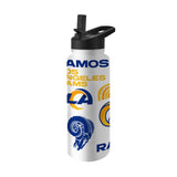 NFL Los Angeles Rams Logo Brands 34oz Native Quencher Bottle - White