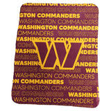 NFL Washington Commanders Logo Brands 50 x 60 Classic Fleece Blanket - Maroon