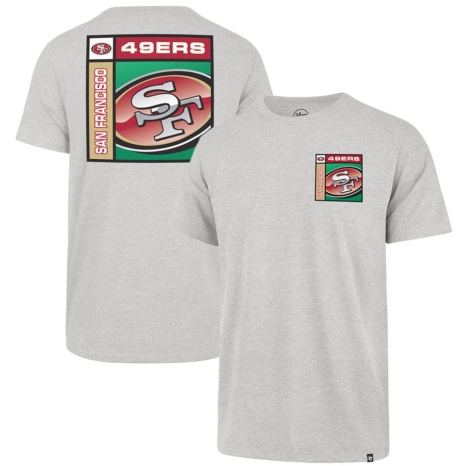 NFL San Francisco 49ers '47 Chrome Plate Franklin T-Shirt - Gray