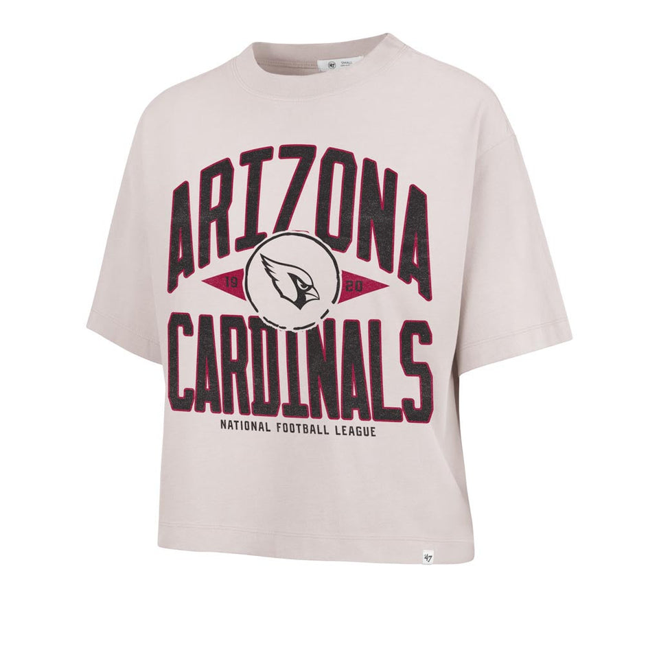 NFL Arizona Cardinals Women's '47 Windthrow Ravine Crop Top T-Shirt - Tan