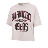 NFL San Francisco 49ers Women's '47 Windthrow Ravine Crop Top T-Shirt - Tan