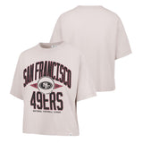 NFL San Francisco 49ers Women's '47 Windthrow Ravine Crop Top T-Shirt - Tan