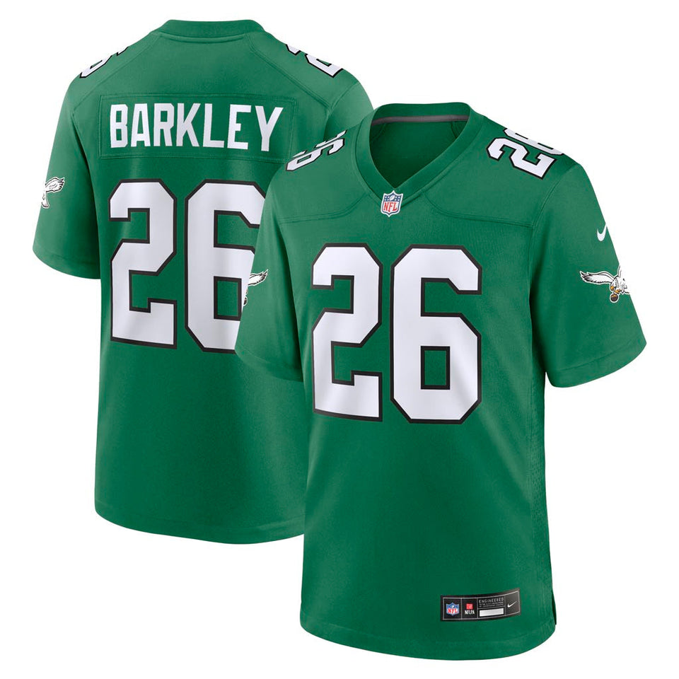 NFL Philadelphia Eagles Saquon Barkley Nike Throwback Game Jersey - Green