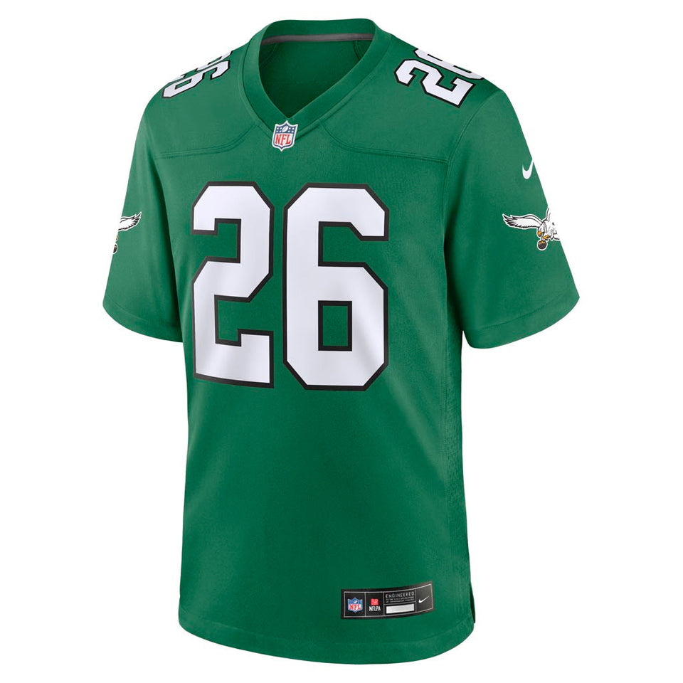 NFL Philadelphia Eagles Saquon Barkley Nike Throwback Game Jersey - Green