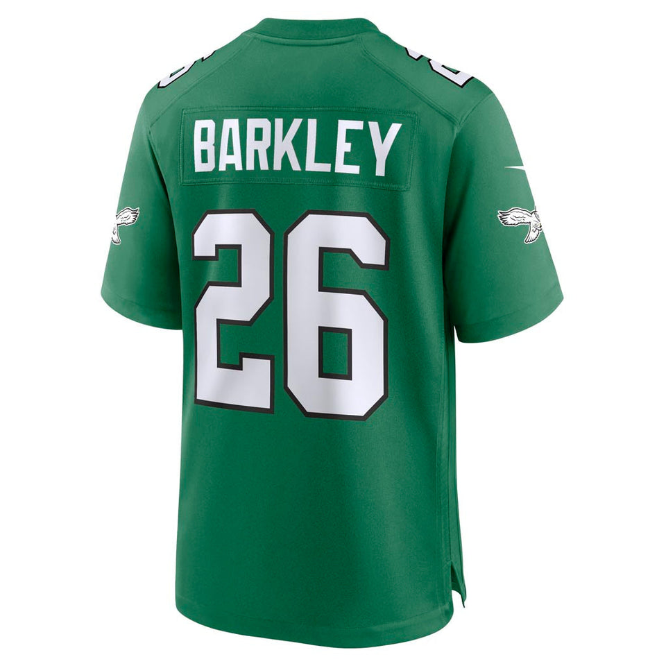 NFL Philadelphia Eagles Saquon Barkley Nike Throwback Game Jersey - Green