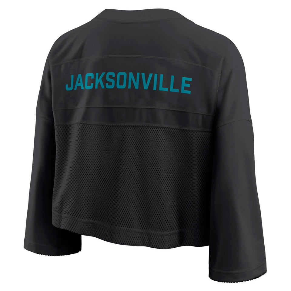 NFL Jacksonville Jaguars Women's Nike Jersey Fashion Crop Top - Black